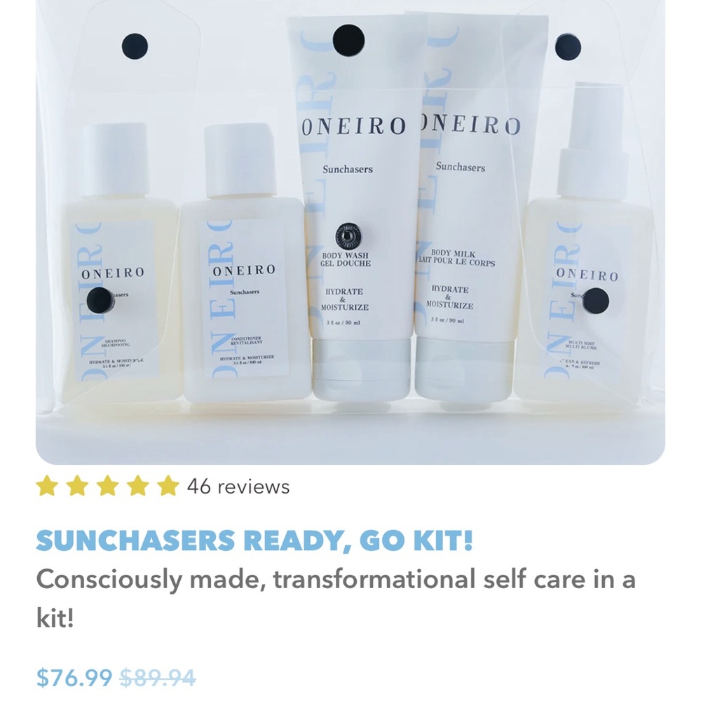 onerio Bundle of 5 $89 MSRP